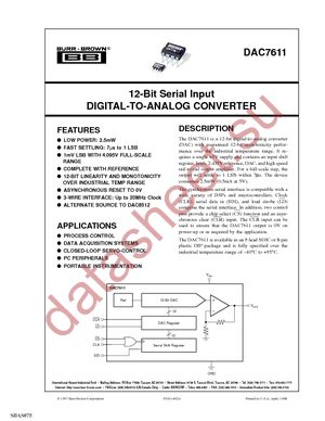 DAC7611P datasheet  